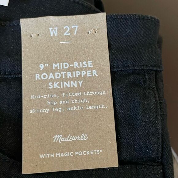 Madewell NWT 9" Mid-Rise Roadtripper Skinny Jeans Size 27 in Bennett Wash - Picture 7 of 9